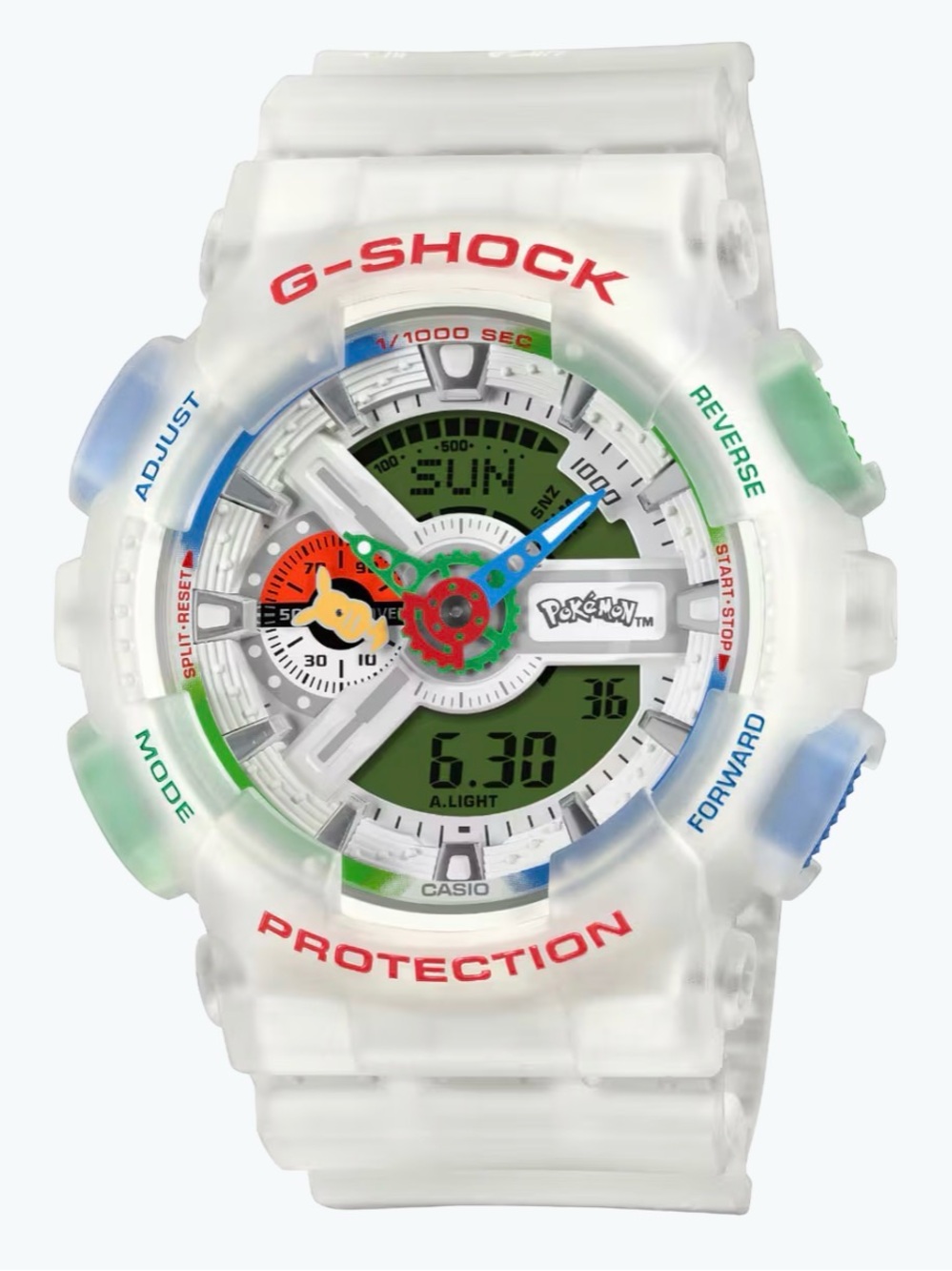 Casio G-Shock x Pokemon Analog Digital 110 Series | GA-110PKM-7A, Limited Ed.